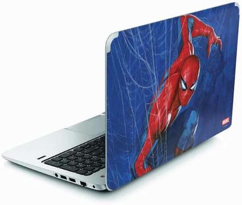 Skinit Decal Laptop Skin Compatible with Envy TouchSmart 15.6in - Officially Licensed Marvel Spiderman Crawling Spiderman Design in Saudi Arabia