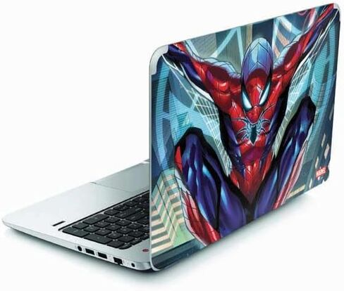 Skinit Decal Laptop Skin Compatible with Envy TouchSmart 15.6in - Officially Licensed Marvel Spiderman Crawling Spiderman Design in Saudi Arabia