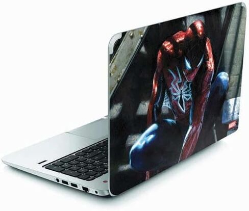 Skinit Decal Laptop Skin Compatible with Envy TouchSmart 15.6in - Officially Licensed Marvel Spiderman Crawling Spiderman Design in Saudi Arabia