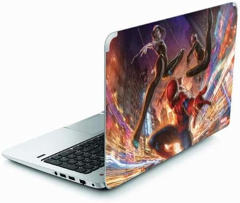 Skinit Decal Laptop Skin Compatible with Envy TouchSmart 15.6in - Officially Licensed Marvel Spiderman Crawling Spiderman Design in Saudi Arabia