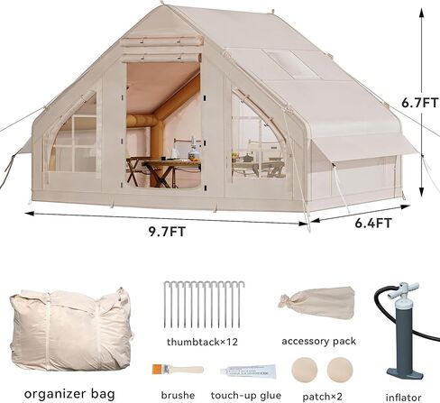 خيام Yitahome 10x6.5ft خيمة قابلة للنفخ in Kuwait