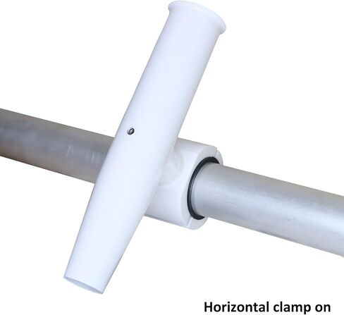 Rod Holder Aluminum Single clamp on fit 1.5",1.875",2" inch Horizontal or Vertical Fishing Boat Tower/Leaning Post/Rail in Kuwait