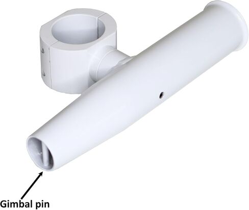 Rod Holder Aluminum Single clamp on fit 1.5",1.875",2" inch Horizontal or Vertical Fishing Boat Tower/Leaning Post/Rail in Kuwait