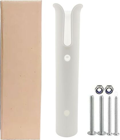 Fishing Rod Holders Wall Mounted 2 Pole Tubes Adjustable Fishing Rod Holder Bracke for Boat Kayak Garage Cooler Trailer Portable with Hardware(Black-2 Pole) in Kuwait