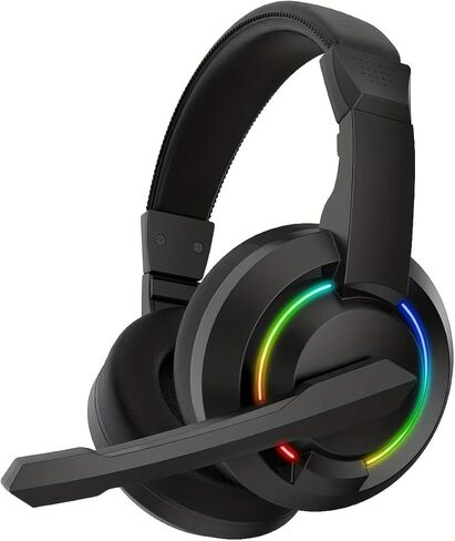 Gaming Headset for PS4 PS5 PC Mac Xbox Series X,Noise Canceling Headphones with Microphone, PG2 Computer Headset with 3.5mm Jack & RGB Black in Saudi Arabia