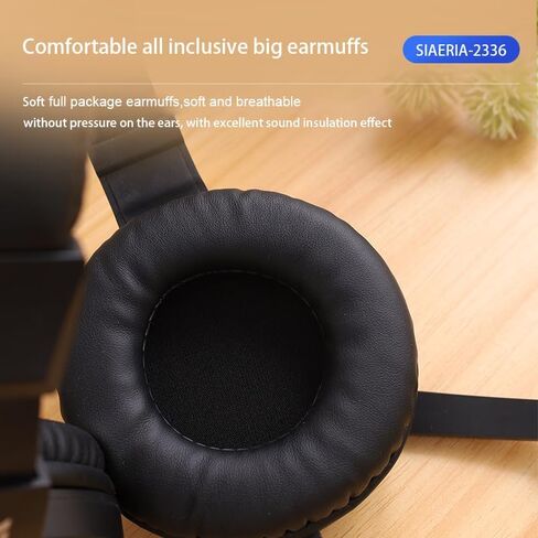 Gaming Headset for PS4 PS5 PC Mac Xbox Series X,Noise Canceling Headphones with Microphone, PG2 Computer Headset with 3.5mm Jack & RGB Black in Saudi Arabia