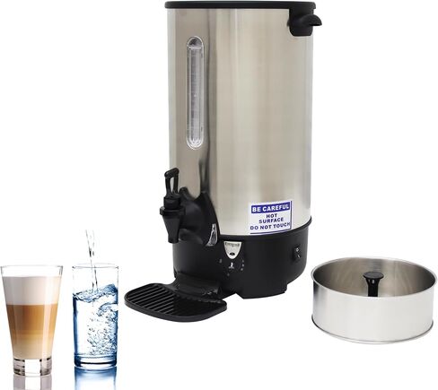 15.4L Hot Coffee Kettle Coffee Boil Dispenser Coffee Bucket Barrel Stainless Steel Water Boiler Coffee Tea Beverage Heat Warmer in Saudi Arabia