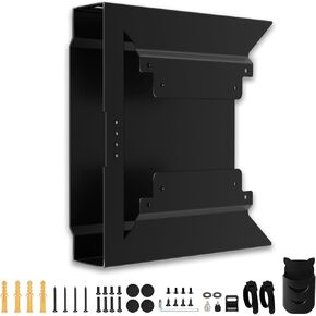 Mini PC Mount for HP, VESA Wall Under Desk Mount or Mount to a Monitor Arm for HP EliteDesk 800 G4 G3 G5 G9 EliteDesk 705 805, HP Pro Mini 400 260, HP ProDesk 400 405 600 Mini PC with Pen Holder