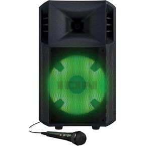 ION Audio - Power Glow 300 Rechargeable Battery Powered Bluetooth Speaker System with LED Lights and Built-in Handles and Wheels, 300-Watt Sound System (Renewed)
