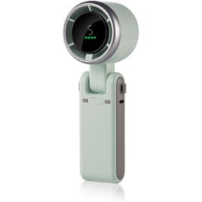 Portable Handheld, Turbo Fan with Up to 12 Working Hours, 5 Gear Wind, 3 IN 1 Hand Fan with Air Turbo Tech Cooling Fan for Travel, Working (Green)
