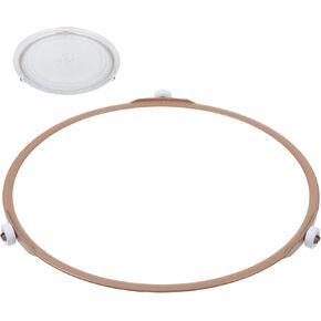 TIEOSME 8.7 Inch Microwave Turntable Ring, Replacement Roller Ring with 15mm Height Microwave Accessories Replacement Inner Glass Plate Tray Support Holder for Oven