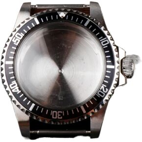 Watch Case for NH35/36 Movement Acrylic Dome Crystal Aluminum Bezel 120 Clicks Watch Accessories 5ATM watch case