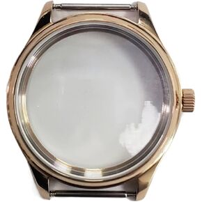 Watch Sapphire Case Glass Real 316L Stainless Steel PVD Rose Gold Manual Winding Movement 316L Stainless Steel compatible with Bomax Marina 44mm watch case