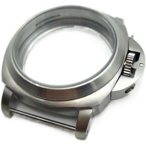Stainless Steel 44MM Watch Case Shell Brushed With PAM Compatible With ETA 6497/6498 For ST3600/ST3620 Watch Movement watch case