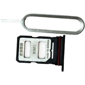 OEM Dual SIM Card Tray Holder Slot+pin Compatible with Xiaomi Redmi Note 14 pro 5G Parts Black