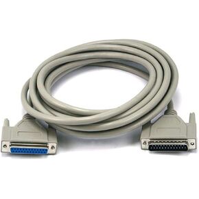 Monoprice 3-Feet DB25 M/F Molded Cable (101591) White