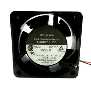 FS24B3 24V 0.08A 1.90W 60mm 2-Wire Cooling Fan 60X60X25MM