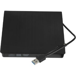 Angoily External CD DVD Drive Portable Dual Interface Optical Drive CD Burner for Laptop Desktop Stylish Design Strong Compatibility Fast Reading Speed