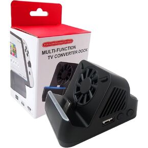 ل Nintendo Switch شحن Dock Charger Station 4K تلفزيون محول HDMI ، دعم وضع سطح المكتب ووضع إخراج التلفزيون