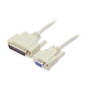 6' DB9 at Modem Female to DB25 Male Cable