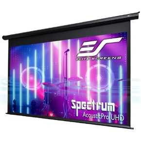 Elite Screens Spectrum AcousticPro UHD, 135-INCH Motorized Electric Projector Screen Moiré-Free Sound Transparent Perforated Weave Movie Home Theaters, ELECTRIC135H2-AUHD