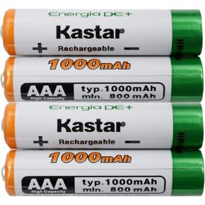 Kastar 8 Pcs Battery Replacement for Panasonic KX-TGA630S TGA641 TGA641T TGA651 TGA651B TGA651T TGA652 TGA659T TGA660 TGA660B TGA660M TGA680B GA680S TGA740 TGA740B TGA750B TGA820 TGA820B TGA930