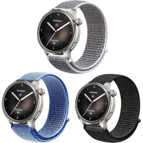Harikiri Bands Compatible with Amazfit Balance 46mm, 22mm Nylon Band for Amazfit GTR 2/2e/3/3 Pro/4/,Amazfit Stratos/2/2s/3/Pace/Falcon