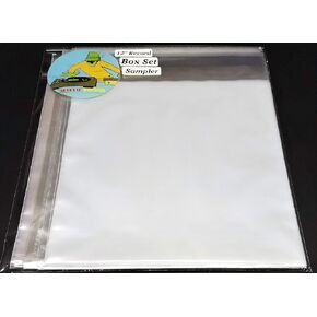21 pc. Sampler of Box Set Sleeves for 12" LP Vinyl Record Album ~ Outer Plastic