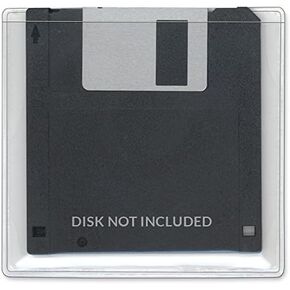 StoreSMART - Peel & Stick Pocket - for 3.5" Floppy Disks - Clear Plastic - 25-Pack - ZSTB788S-25