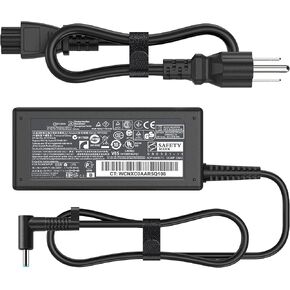 65W Laptop Charger for HP Pavilion x360 14 15 17 Envy 13 15 X360 Elitebook 840 G5, 19.5V/3.33A AC Adapter for HP Zbook 14u G4 G5 15u 15 G3 ProBook Chromebook Spectre Power Cord (4.5x3.0mm)