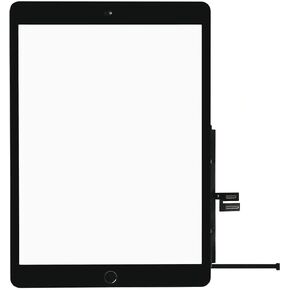 Black Touch Screen Replacement Parts Digitizer Glass Assembly for iPad 7 7th Generation 2019 10.2 inch (A2197 A2198 A2200) with Home Button +Pre-Installed Adhesive +Professional Tool Kit