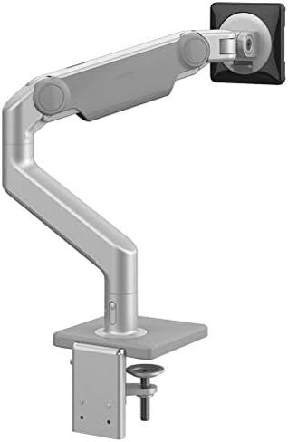 Humanscale M8.1 Adjustable Monitor Arm with Two Piece Clamp Mount and Base - Silver M81CMSBTB in Kuwait