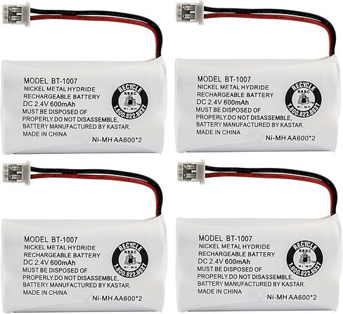 Kastar 2-Pack BT-1007 Battery Replacement for Uniden DECT 6.0 Phone DECT1588-3 DECT1588-4 DECT1588-5, 900MHz Phone EPX2243 EPX3000 EPX3710 EPX380 EPX380B EPX380L EPX390P EXP380 EXP9702 EXP9704 EXP9660 in Saudi Arabia