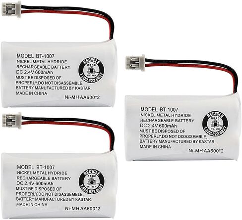 Kastar 2-Pack BT-1007 Battery Replacement for Uniden DECT 6.0 Phone DECT1588-3 DECT1588-4 DECT1588-5, 900MHz Phone EPX2243 EPX3000 EPX3710 EPX380 EPX380B EPX380L EPX390P EXP380 EXP9702 EXP9704 EXP9660 in Saudi Arabia