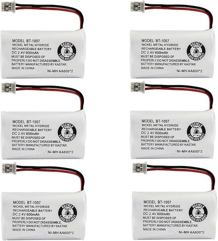 Kastar 2-Pack BT-1007 Battery Replacement for Uniden DECT 6.0 Phone DECT1588-3 DECT1588-4 DECT1588-5, 900MHz Phone EPX2243 EPX3000 EPX3710 EPX380 EPX380B EPX380L EPX390P EXP380 EXP9702 EXP9704 EXP9660 in Saudi Arabia