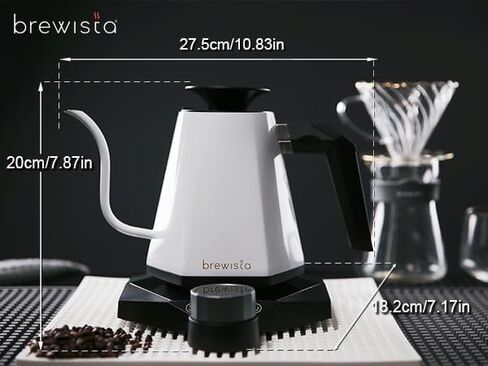 Brewista X Series 0.8L Gooseneck Kettle - White in Kuwait