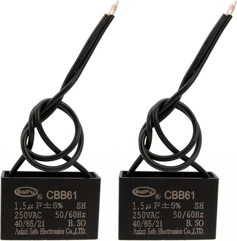 AKZYTUE CBB61 Capacitor 16uf 250V AC Ceiling Fan 2 Wire 50/60Hz for Starting Electric Fan Generator Pump Motor in Kuwait