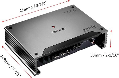 Kenwood KAC-511 Class D Digital Mono Amplifier with Variable Low-Pass Crossover - Black in Saudi Arabia