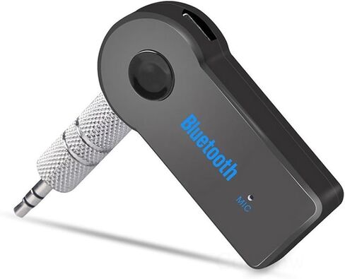 Bluetooth Transmitter Receiver wire less Adapter, 3.5mm AUX Bluetooth Car Adapter Noise Cancelling, 2 in 1 wire less Bluetooth Transmitter and Receiver for Cars, Speakers, Stereo in Saudi Arabia