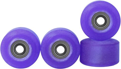 Teak Tuning Apex 61D Urethane Fingerboard Wheels - New Street Shape, 7.7mm Diameter - Ultra Spin Bearings - Made in The USA - Grape Colorway in Kuwait