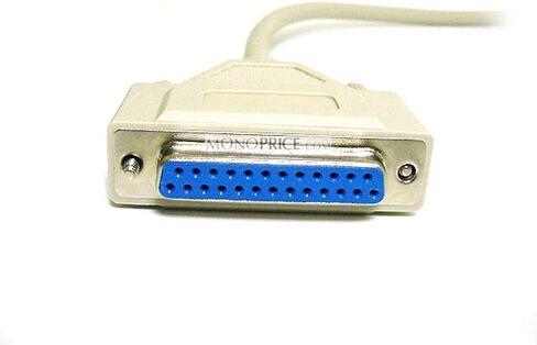 Monoprice 3-Feet DB25 M/F Molded Cable (101591) White in Saudi Arabia