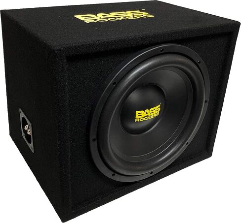 Bass Rockers BB12S | 12" inch 1200W Loaded Subwoofer Enclosure Single Ported Box 2Ohm Heavy Duty Bass Producing Subwoofer Upgrade Your bass Car SUV Home RV Boat Bike Music in Saudi Arabia