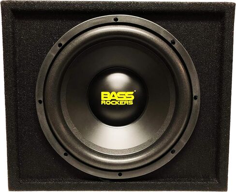 Bass Rockers BB12S | 12" inch 1200W Loaded Subwoofer Enclosure Single Ported Box 2Ohm Heavy Duty Bass Producing Subwoofer Upgrade Your bass Car SUV Home RV Boat Bike Music in Saudi Arabia