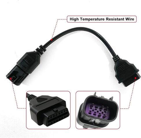 6 دبوس إلى 16 دبوس CAN obd2 obdii كابل محول التشخيص يناسب CAN AM Moto ATV UTV دراجة نارية in Saudi Arabia