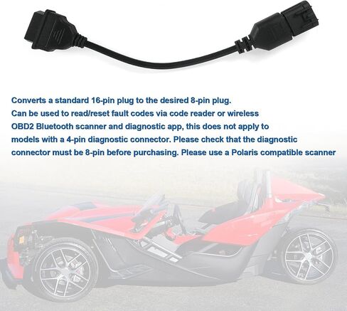 6 دبوس إلى 16 دبوس CAN obd2 obdii كابل محول التشخيص يناسب CAN AM Moto ATV UTV دراجة نارية in Saudi Arabia