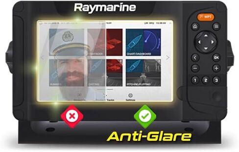 IPG Anti-Glare Made for Raymarine Element 7 HV Fishfinder Display Matte Finish Screen Protector Film, Perfect for Outdoor Use for Element7 in Kuwait