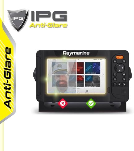 IPG Anti-Glare Made for Raymarine Element 7 HV Fishfinder Display Matte Finish Screen Protector Film, Perfect for Outdoor Use for Element7 in Kuwait