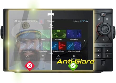 IPG Anti-Glare Made for Raymarine Element 7 HV Fishfinder Display Matte Finish Screen Protector Film, Perfect for Outdoor Use for Element7 in Kuwait