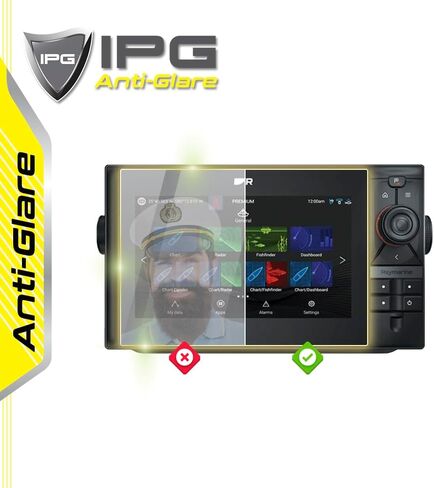 IPG Anti-Glare Made for Raymarine Element 7 HV Fishfinder Display Matte Finish Screen Protector Film, Perfect for Outdoor Use for Element7 in Kuwait