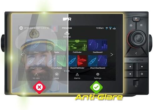 IPG Anti-Glare Made for Raymarine Element 7 HV Fishfinder Display Matte Finish Screen Protector Film, Perfect for Outdoor Use for Element7 in Kuwait